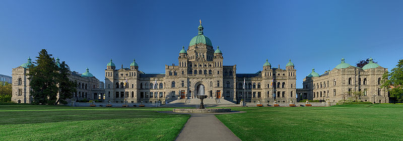 El Parlamento de la British Columbia en Victoria (Canadá)
